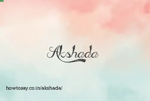 Akshada
