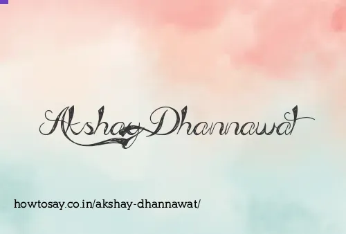 Akshay Dhannawat