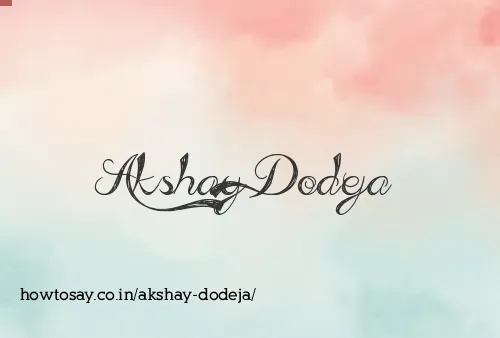 Akshay Dodeja