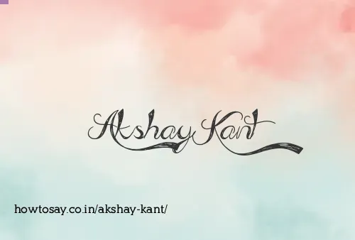 Akshay Kant