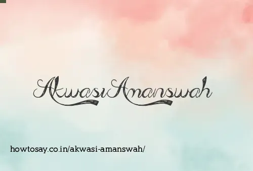 Akwasi Amanswah