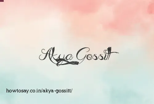 Akya Gossitt