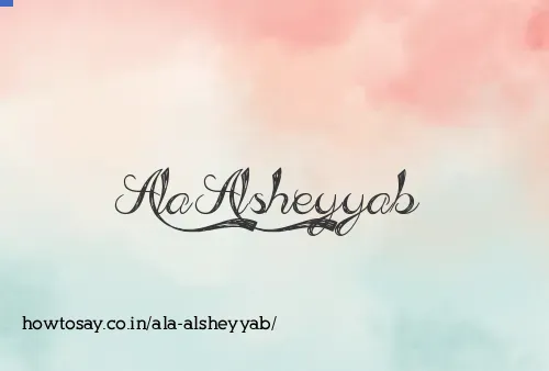 Ala Alsheyyab