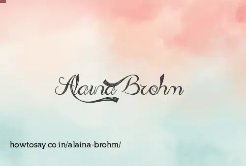 Alaina Brohm