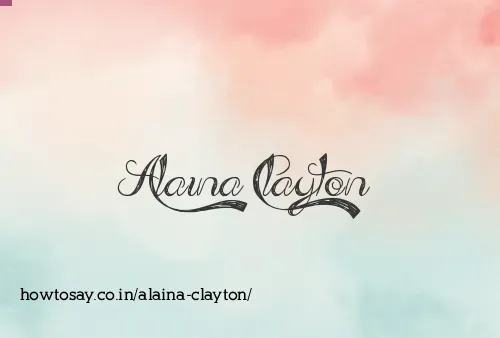 Alaina Clayton