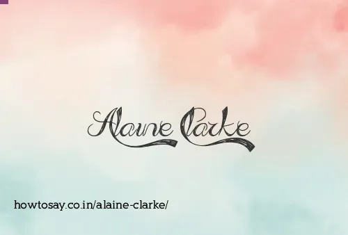 Alaine Clarke