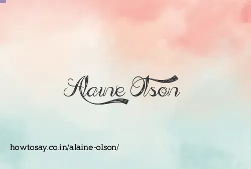 Alaine Olson