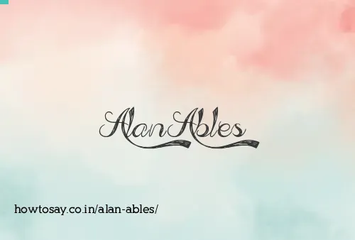 Alan Ables
