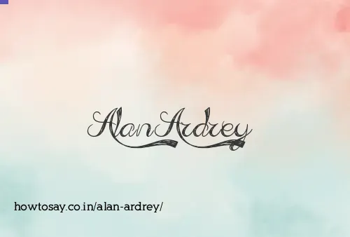 Alan Ardrey