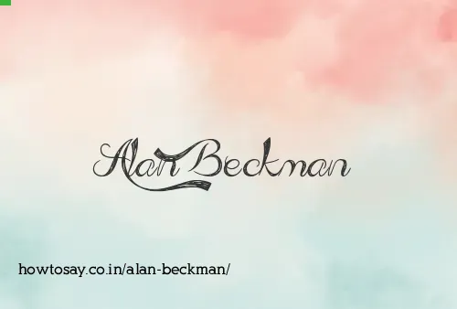 Alan Beckman
