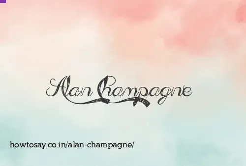 Alan Champagne
