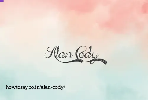 Alan Cody