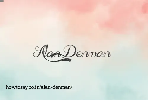 Alan Denman