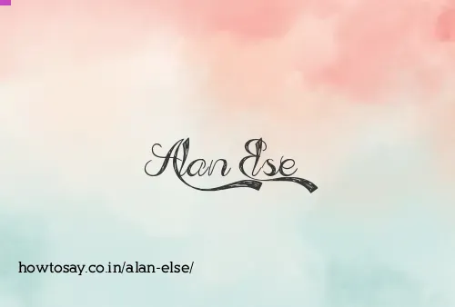 Alan Else
