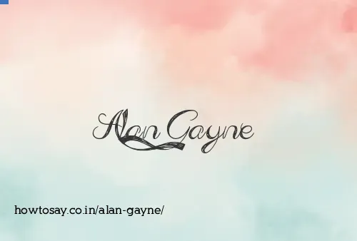 Alan Gayne