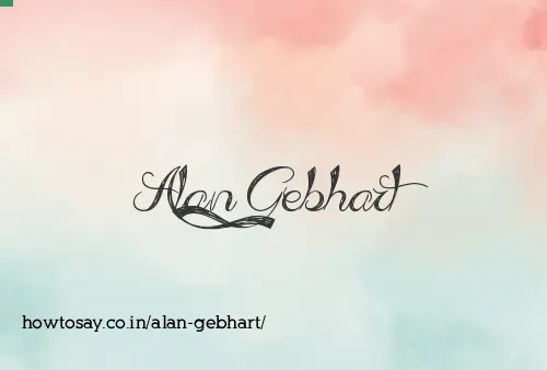 Alan Gebhart