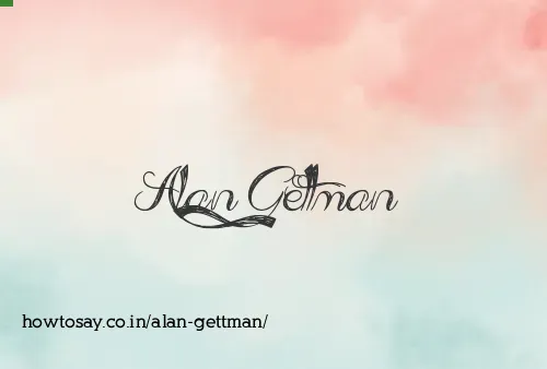 Alan Gettman