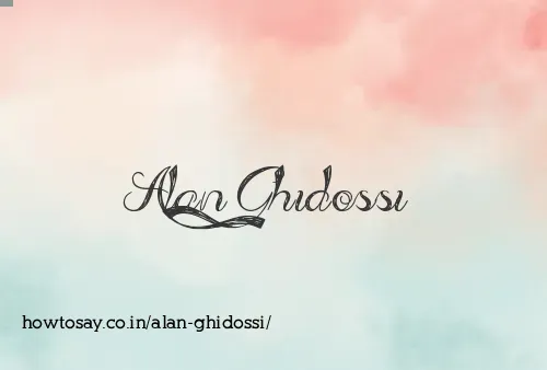 Alan Ghidossi