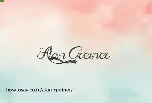 Alan Greiner