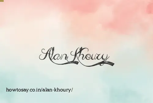Alan Khoury