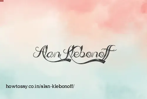 Alan Klebonoff