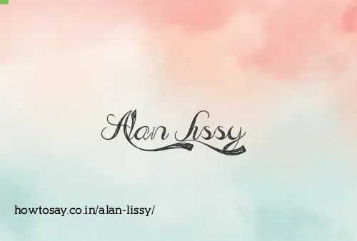 Alan Lissy