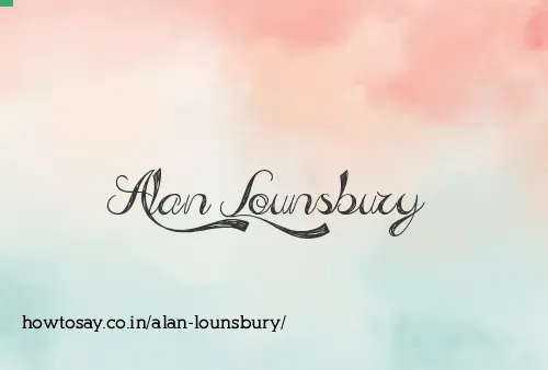 Alan Lounsbury
