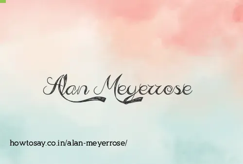 Alan Meyerrose