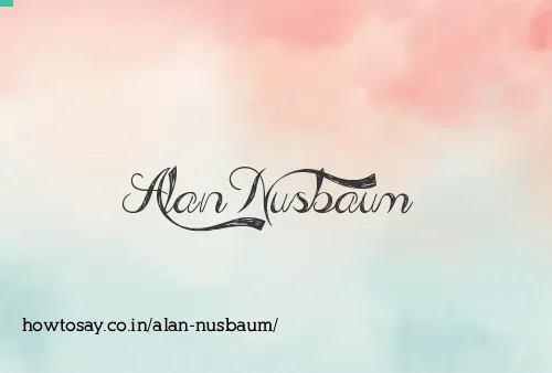Alan Nusbaum