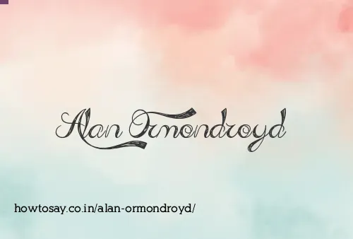 Alan Ormondroyd