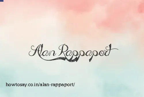 Alan Rappaport