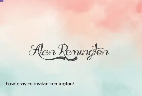 Alan Remington