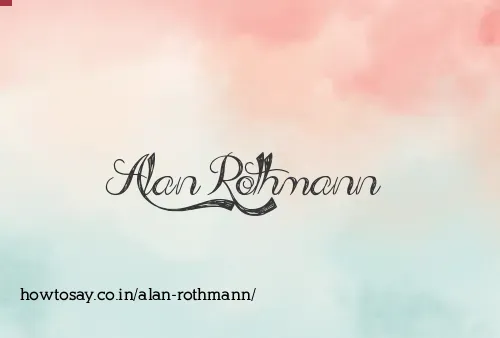 Alan Rothmann