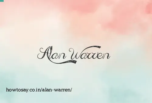 Alan Warren