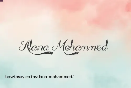 Alana Mohammed