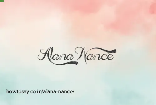 Alana Nance