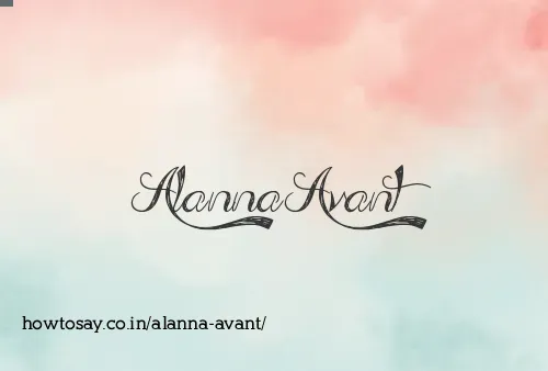 Alanna Avant