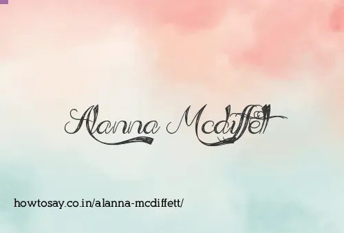 Alanna Mcdiffett