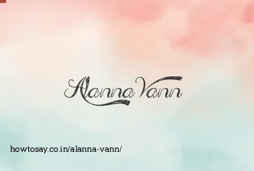 Alanna Vann