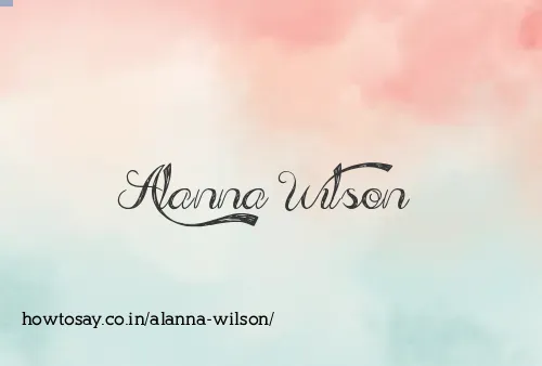 Alanna Wilson