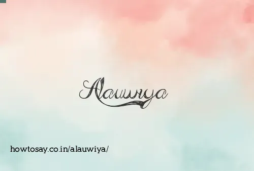 Alauwiya