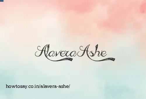 Alavera Ashe