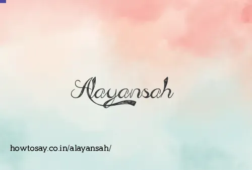 Alayansah