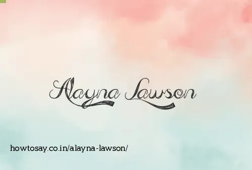 Alayna Lawson