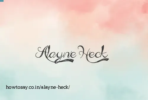 Alayne Heck