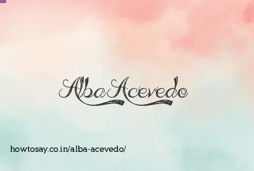 Alba Acevedo