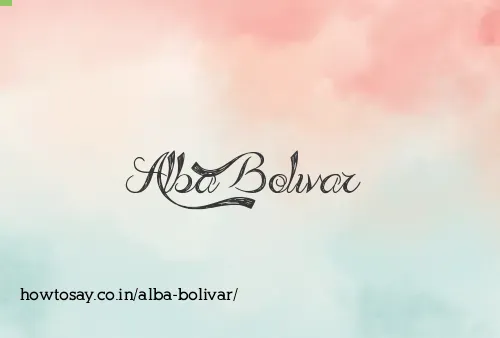 Alba Bolivar
