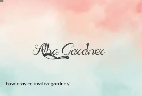 Alba Gardner