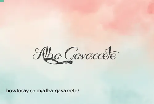 Alba Gavarrete