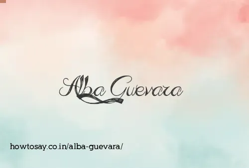 Alba Guevara